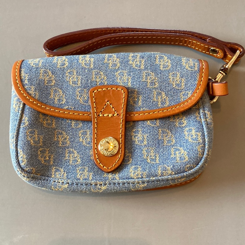 Dooney & Bourke denim wristlet